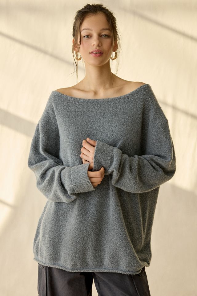 Urban Outfitters Women's Nola Oversized Off-The-Shoulder Sweater