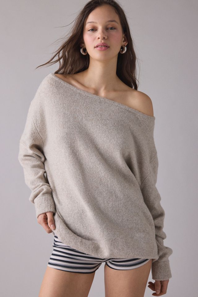 Urban Outfitters Women's Nola Oversized Off-The-Shoulder Sweater
