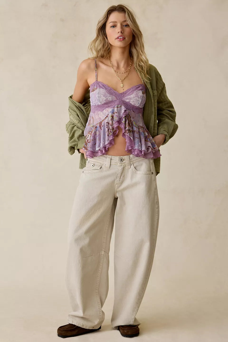 Women's Kayla Cocoon Low-Rise Baggy Barrel Jeans
