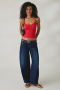 BDG Women's Kayla Cocoon Low-Rise Baggy Barrel Jeans