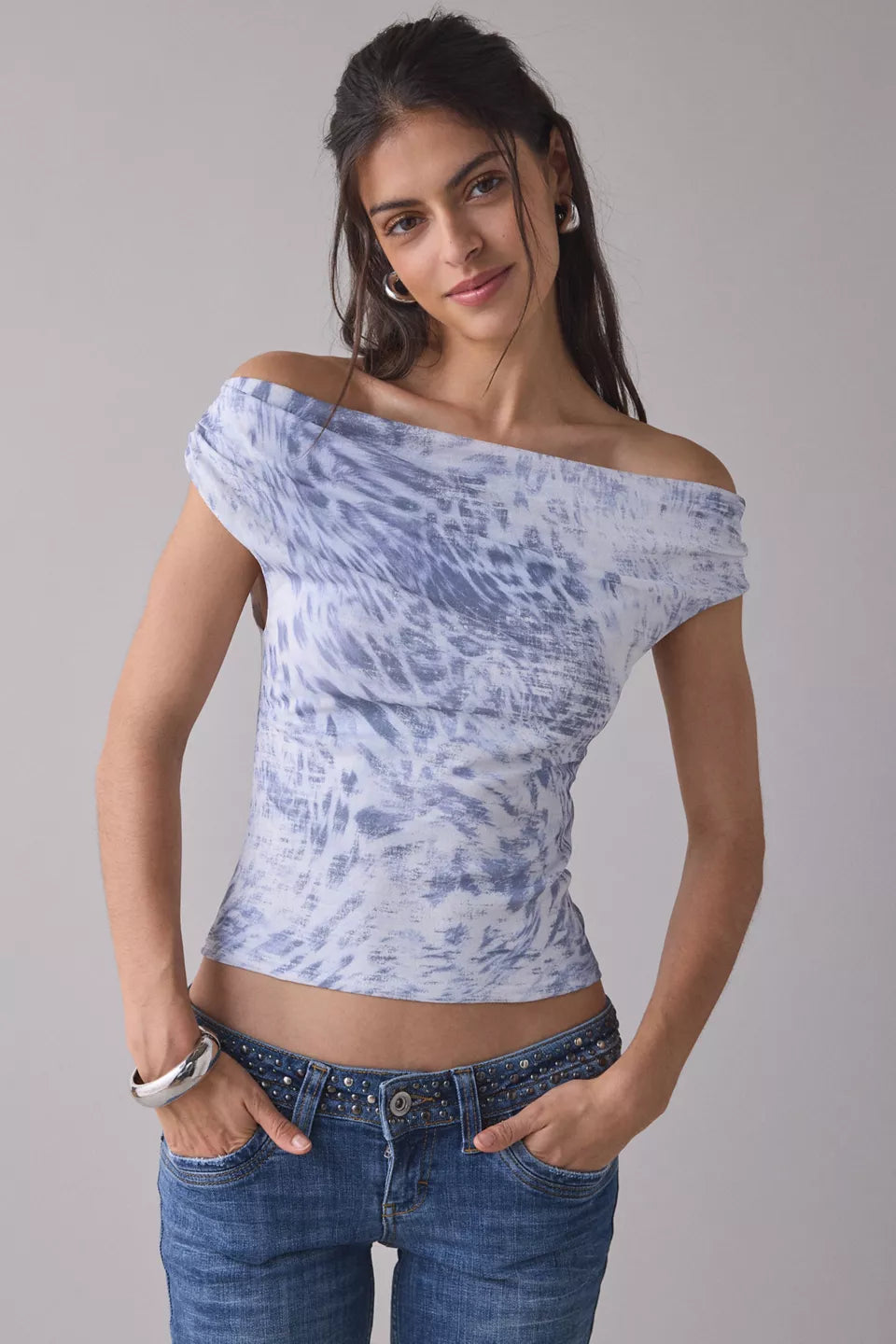 Women's Fia Off-The-Shoulder Crop Top