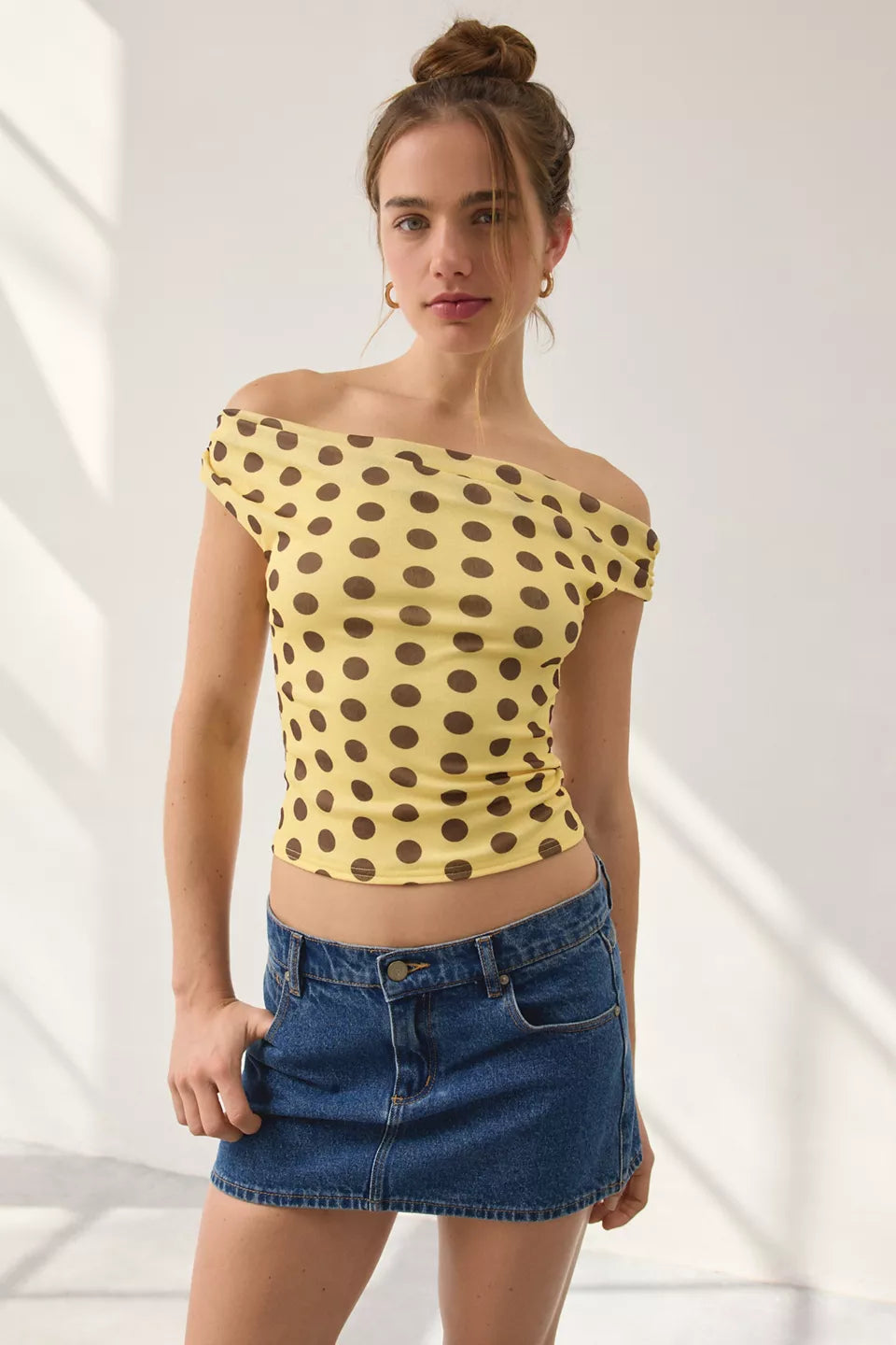 Women's Fia Off-The-Shoulder Crop Top