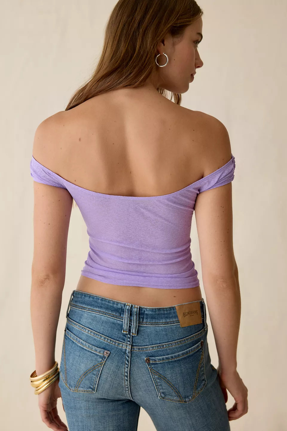 Women's Fia Off-The-Shoulder Crop Top