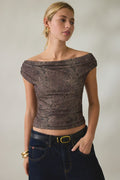 Urban Outfitters Women's Fia Off-The-Shoulder Crop Top