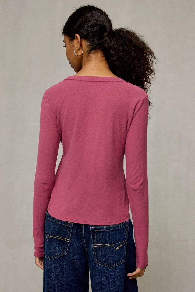 BDG Women's Long Sleeve Spill The Tee
