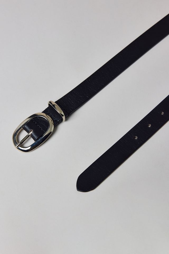 Urban Outfitters Women's Essential Oval Buckle Leather Belt