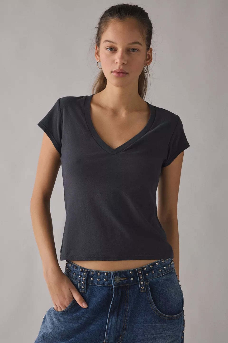 Women's V-Neck Short Sleeve Spill The Tee