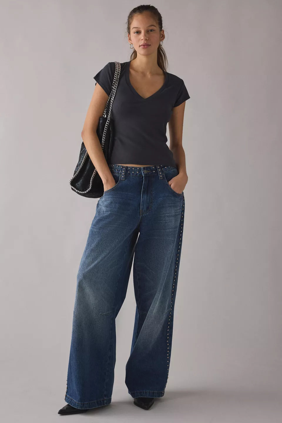 Women's V-Neck Short Sleeve Spill The Tee