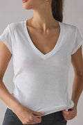 BDG Women's V-Neck Short Sleeve Spill The Tee