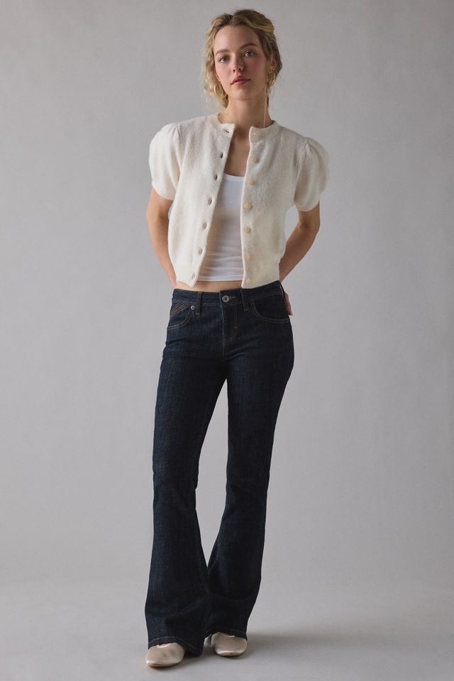 Kimchi Blue Women's Kate Puff Short Sleeve Cropped Cardigan