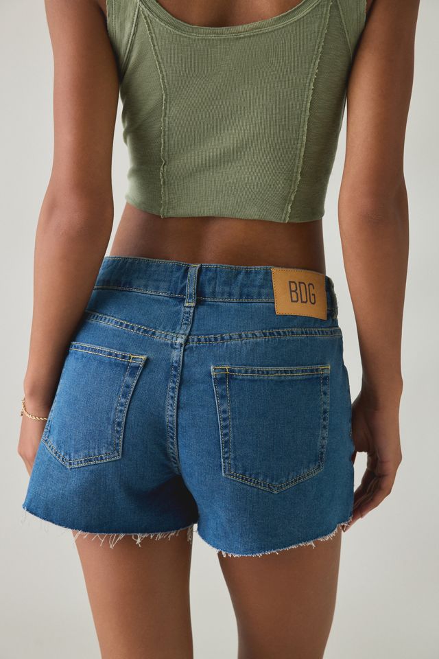 BDG Women's Oscar Relaxed Cutoff Denim Mini Shorts