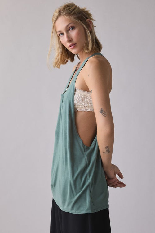 BDG Women's Bowery Reese Jersey Knit Relaxed Racerback Tank Top