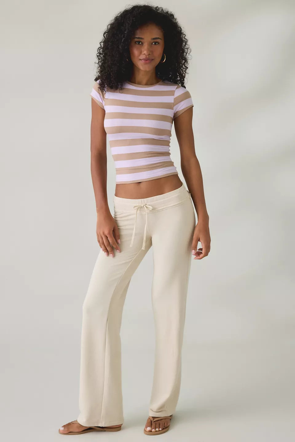 Out From Under Women's Bec Short Sleeve Cropped Baby Tee