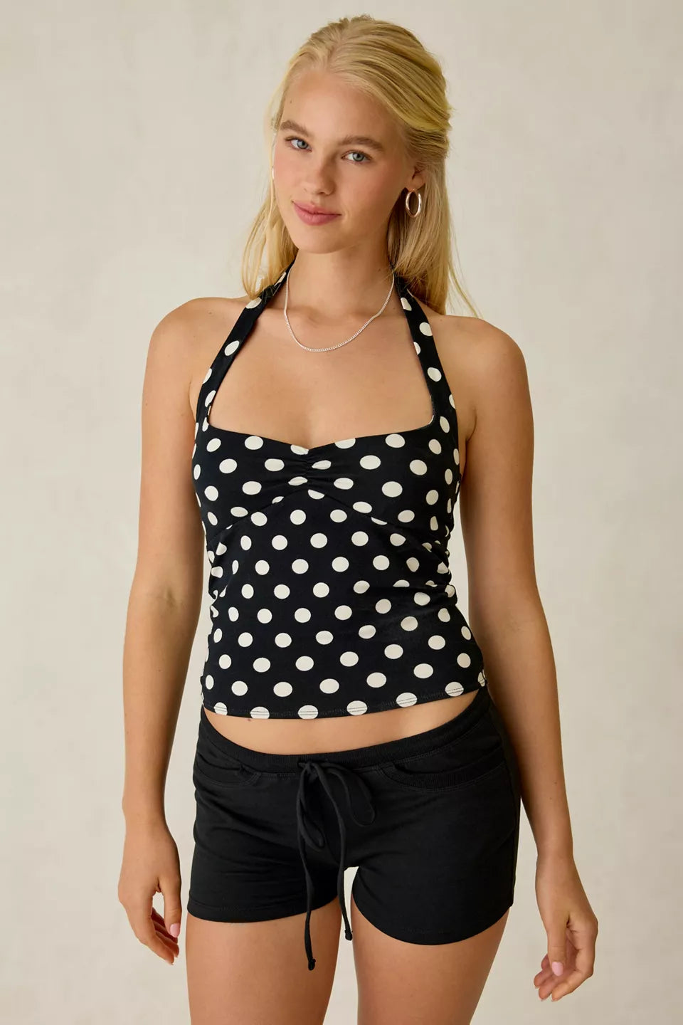 Out From Under Women's Bec Pinch-Front Halter Cami