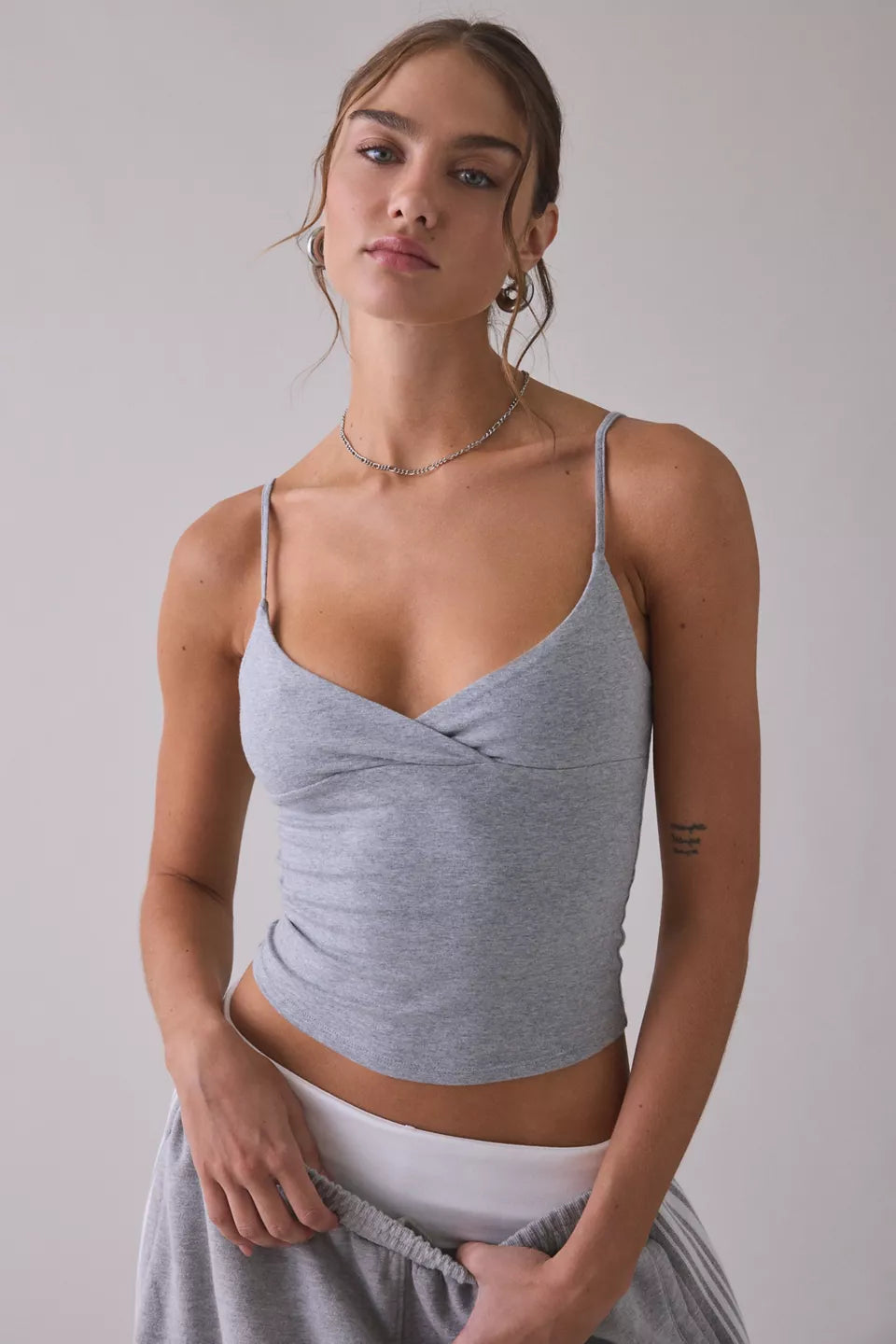 Women's Bec Plunging Surplice Cropped Cami
