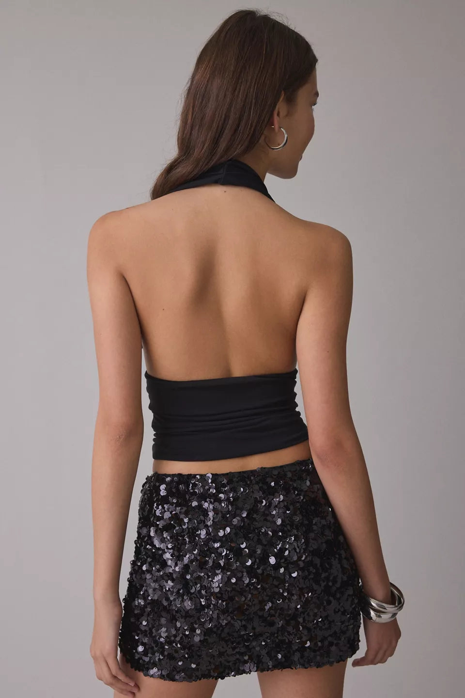 Women's Party For You Jersey Knit Plunging Halter Top