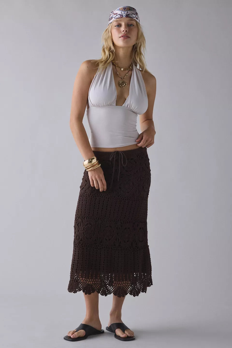 Women's Party For You Jersey Knit Plunging Halter Top