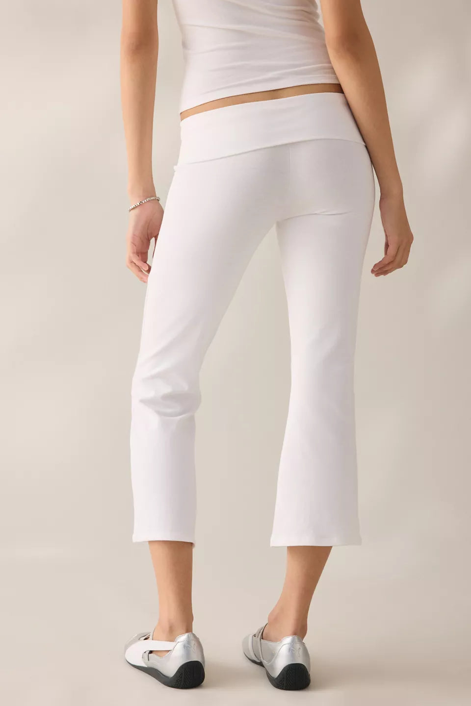 Women's Bec Cropped Foldover Kick Flare Pants