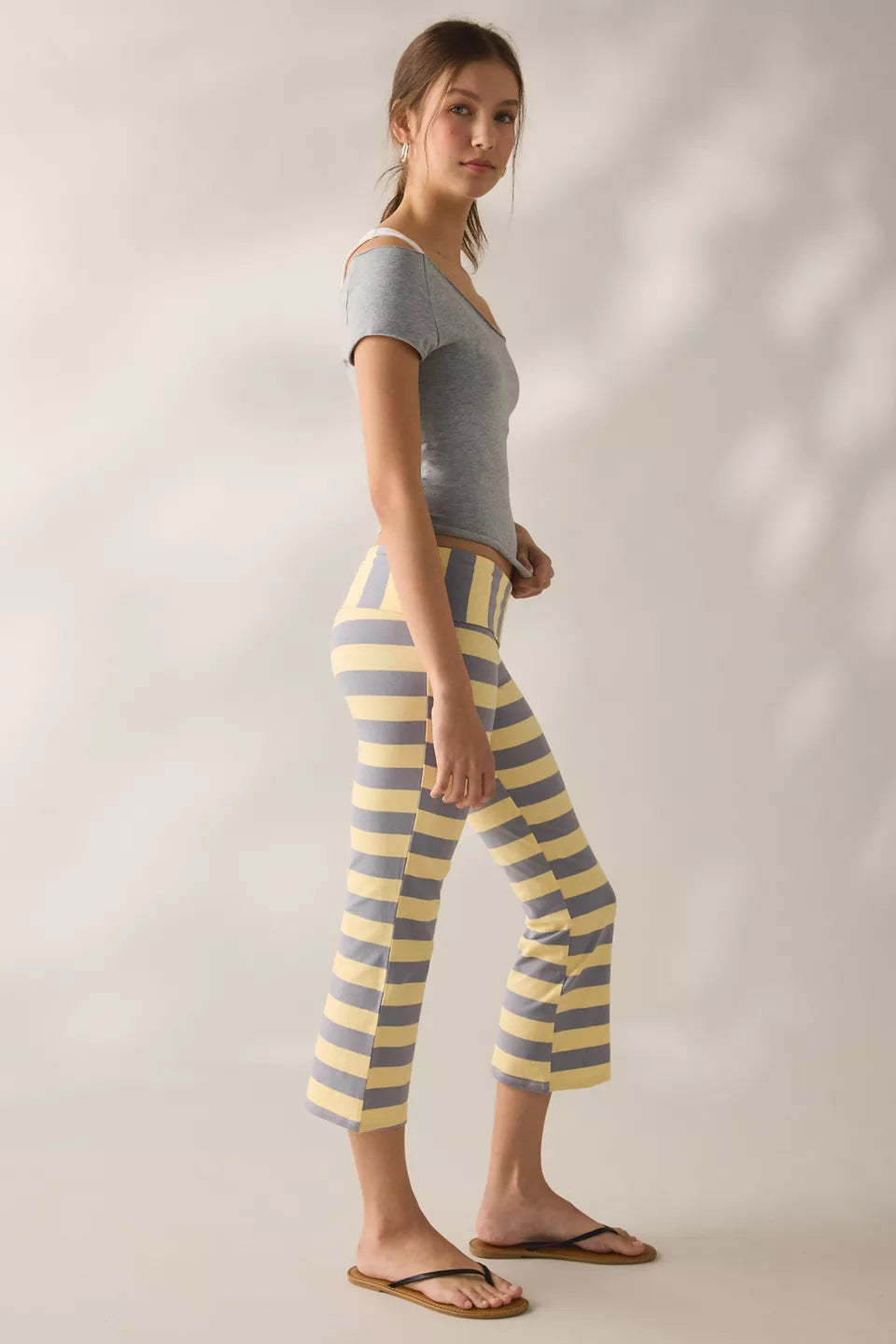 Women's Bec Cropped Foldover Kick Flare Pants