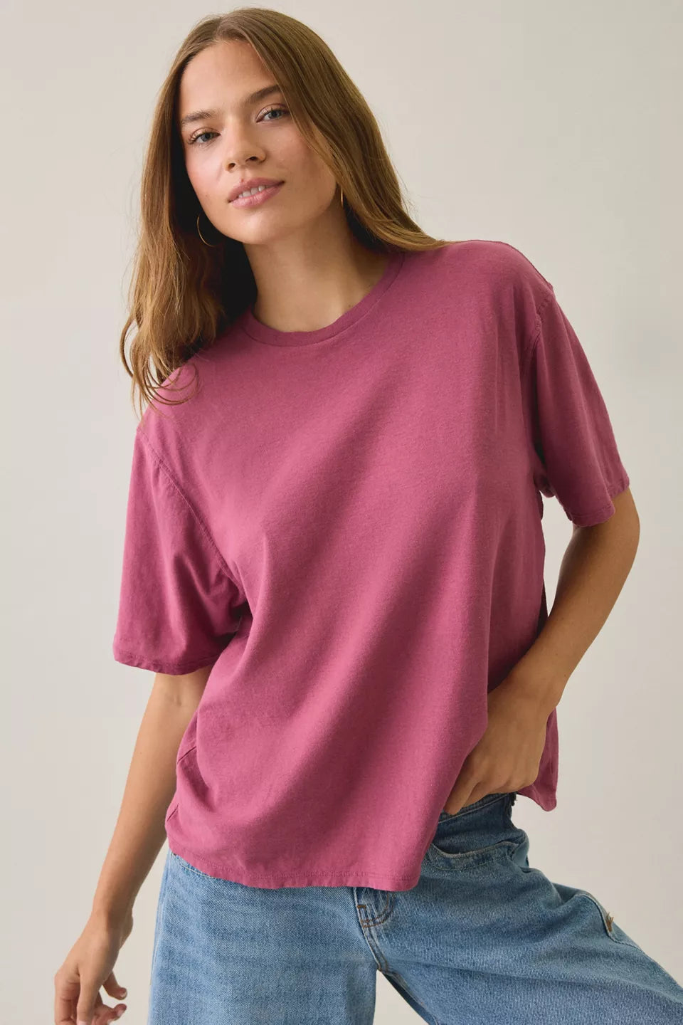 BDG Women's Boxy Short Sleeve Spill The Tee