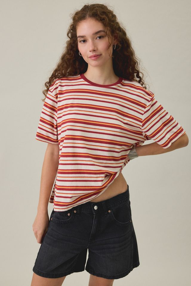 BDG Women's Boxy Short Sleeve Spill The Tee