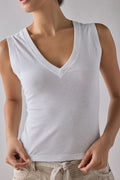 BDG Women's V-Neck Sleeveless Spill The Tee