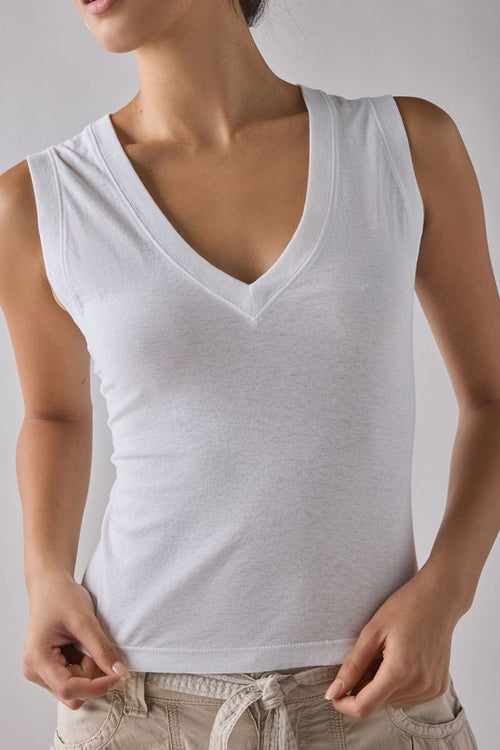 BDG Women's V-Neck Sleeveless Spill The Tee