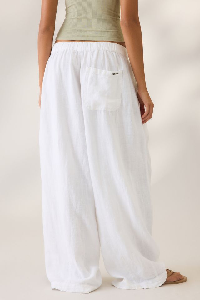 BDG Women's Bobbi Baggy Linen Pull-On Pants