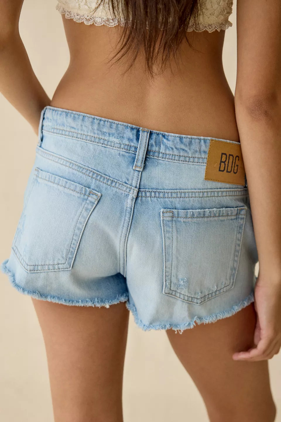Women's Jenni Low-Rise Denim Micro Shorts