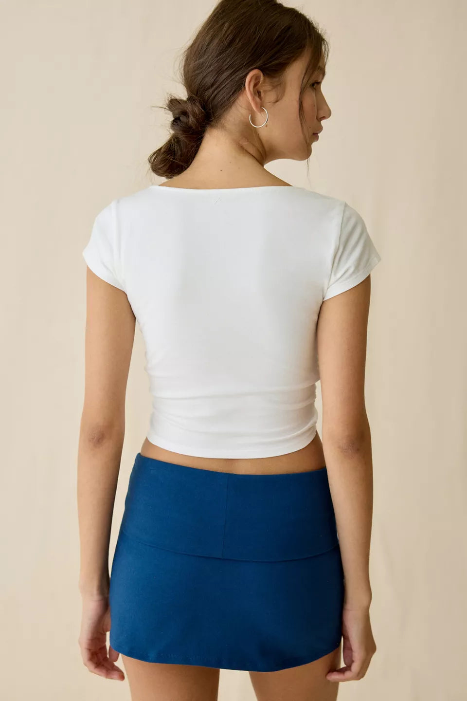 Women's Bec Twist-Front Cropped Tee