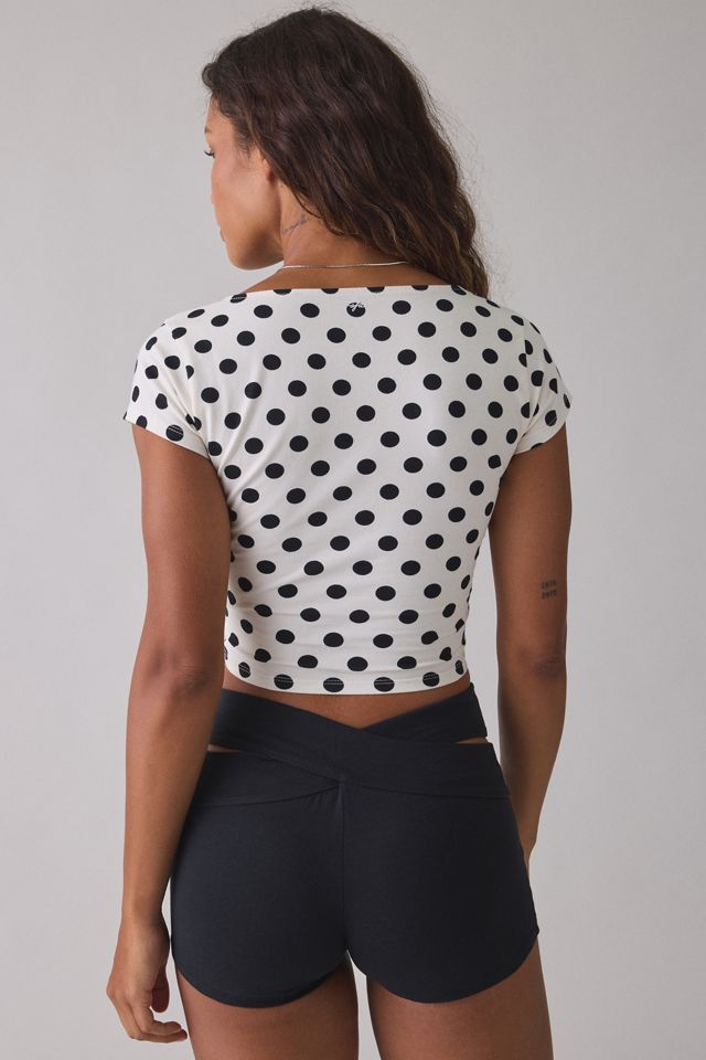 Out From Under Women's Bec Twist-Front Cropped Tee