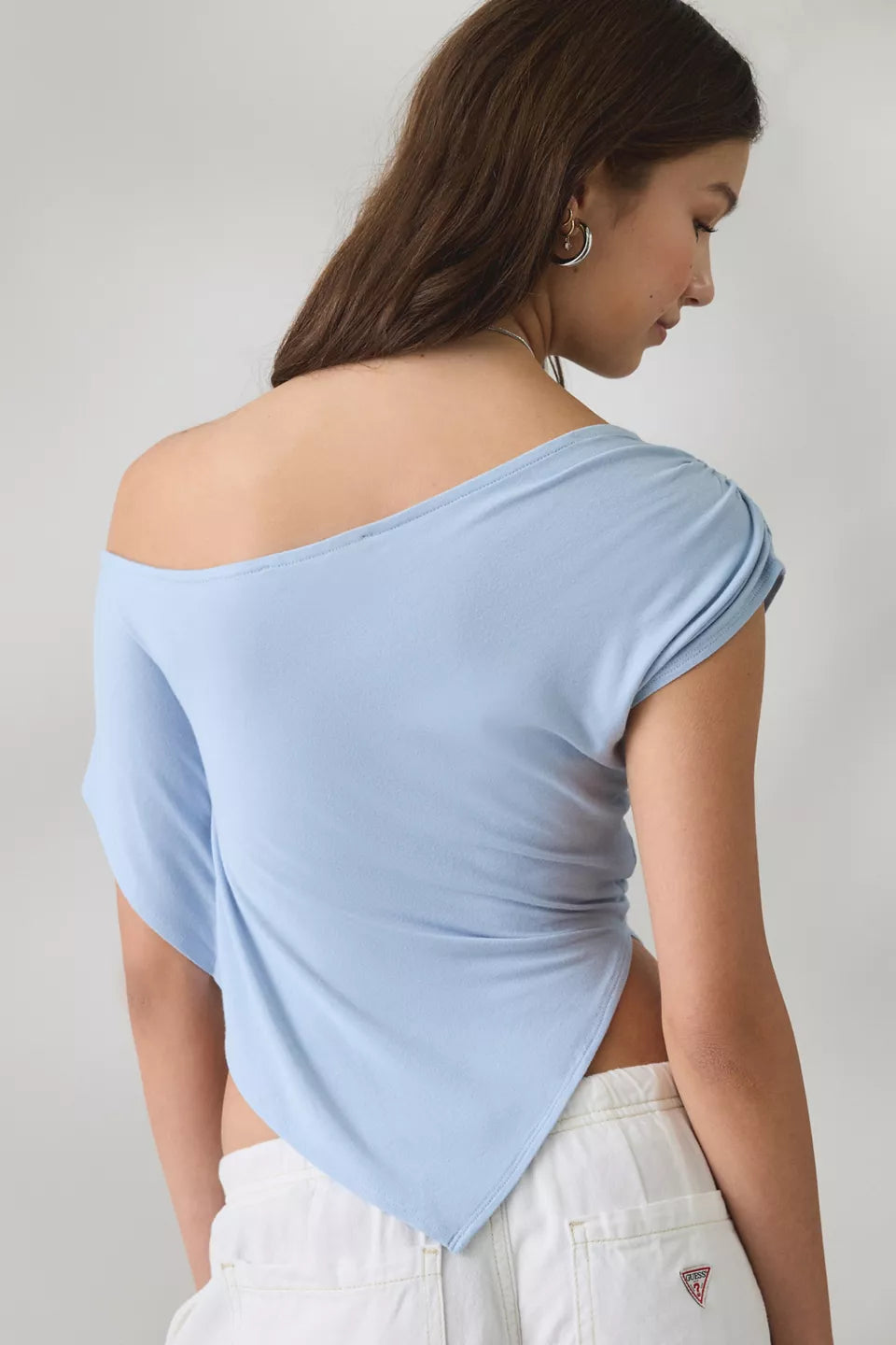 Women's Bia Jersey Knit Asymmetric Off-The-Shoulder Poncho