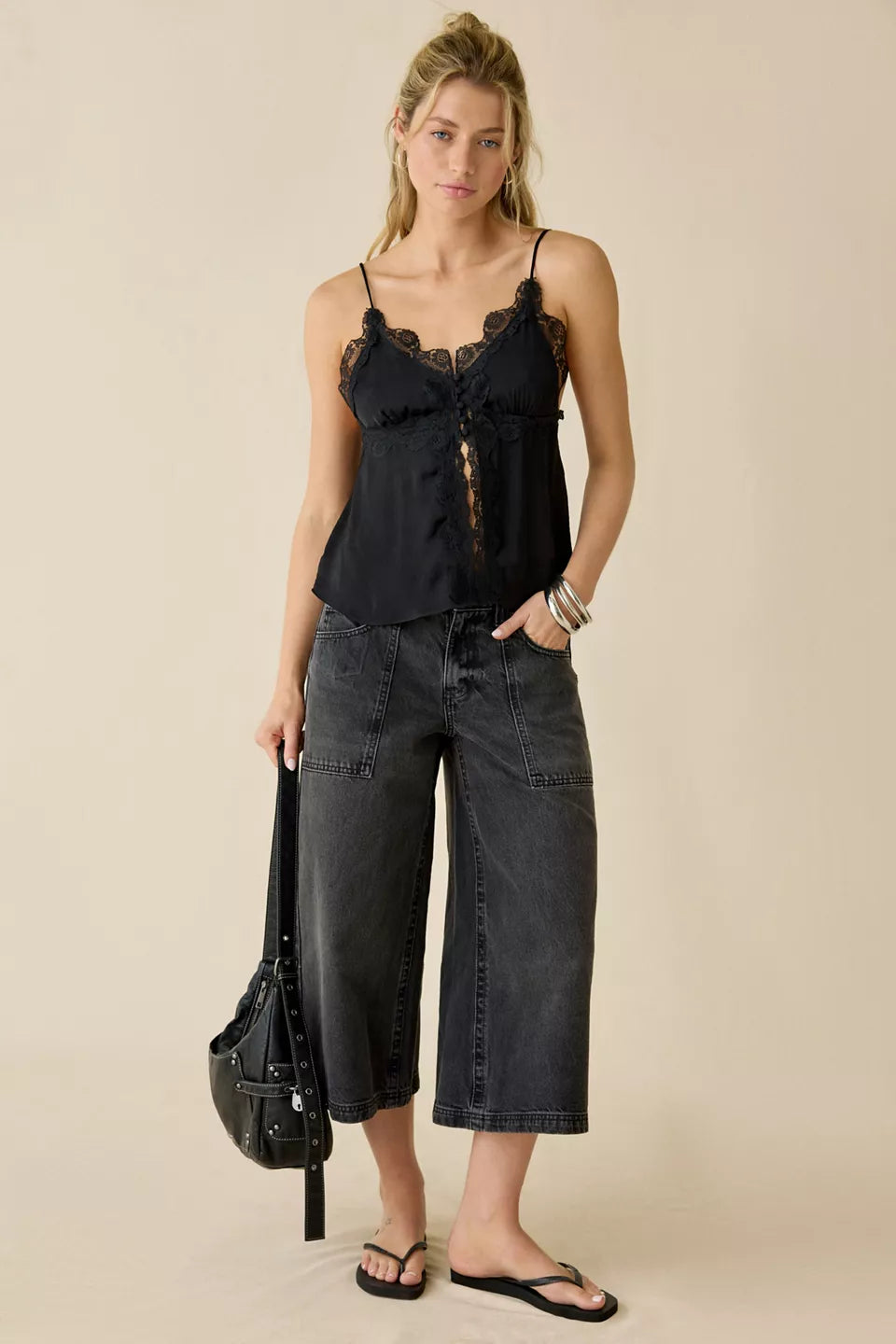 Women's Nomad Baggy Wide Leg Cropped Jeans