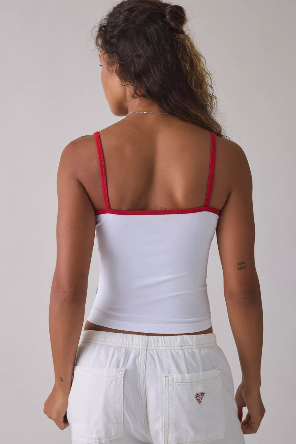 Women's Flag Graphic Crop Tank Top