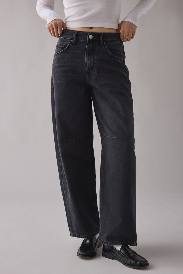 BDG Women's Logan Buckle Baggy Barrel Jeans