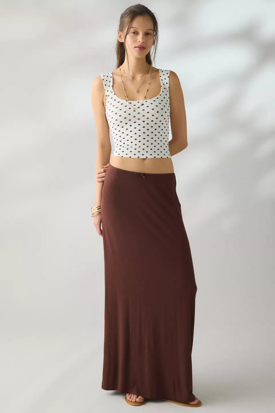 BDG Women's Ribbed Square Neck Cropped Tank Top