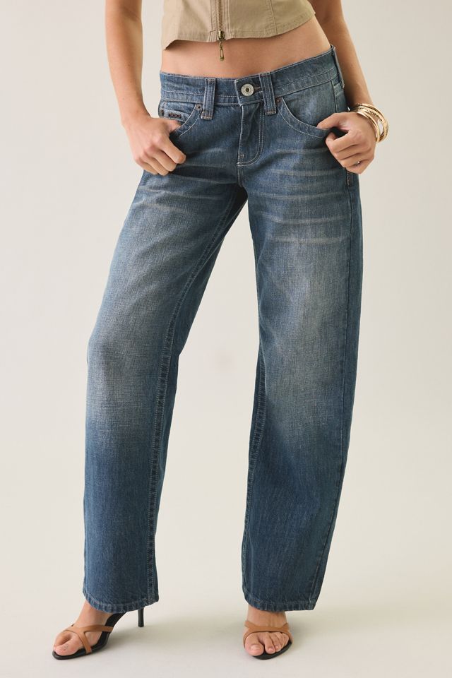 BDG Women's Kayla Low-Rise Straight Leg Jeans