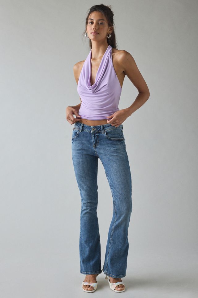 Silence + Noise Women's Coyote Cowl Neck Halter Top