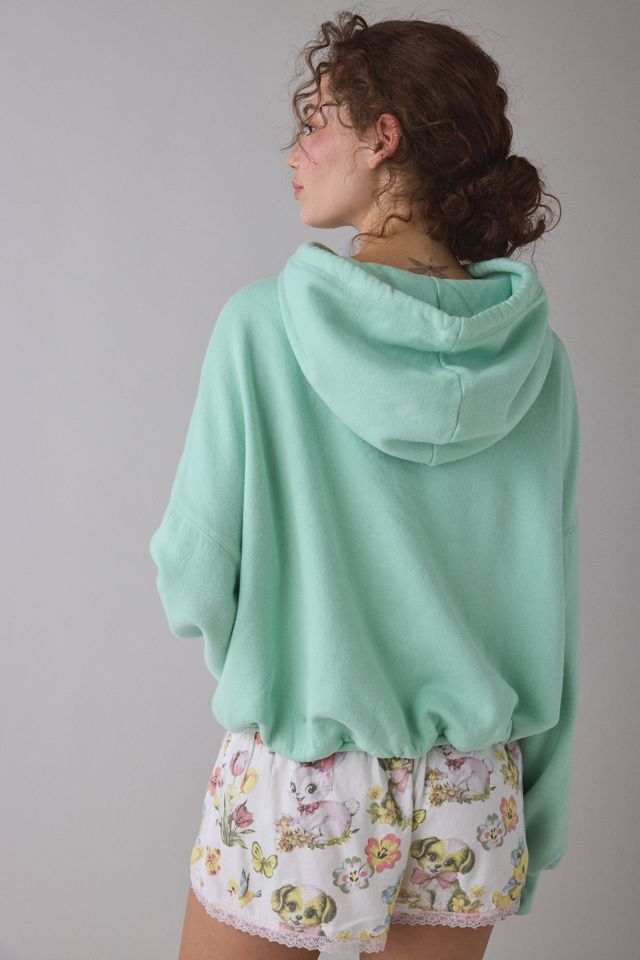 Out From Under Women's Try Me Bubble Cropped Hoodie Sweatshirt
