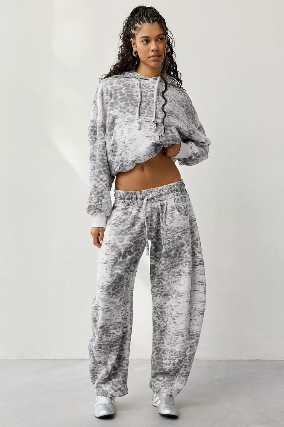 Women's Try Me Bubble Cropped Hoodie Sweatshirt