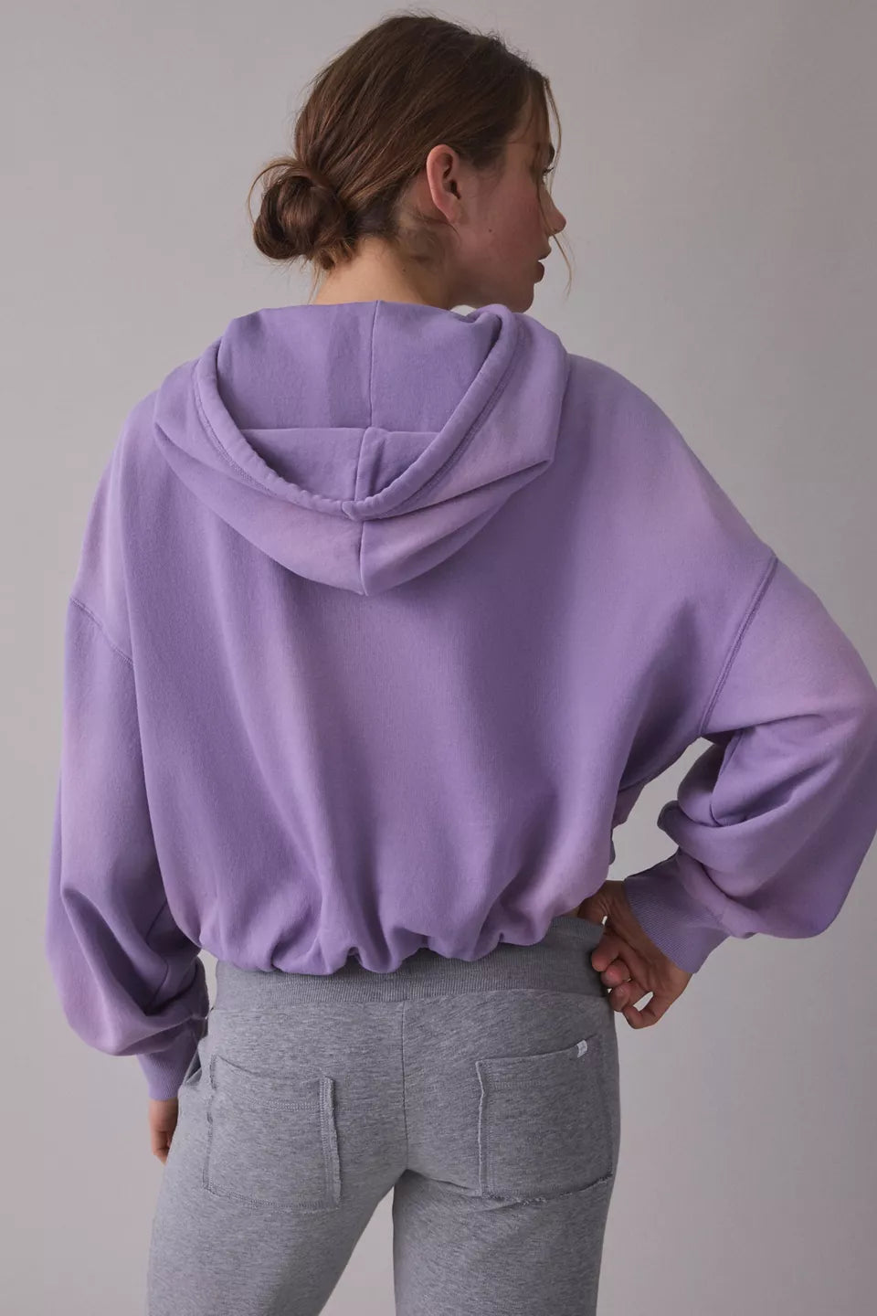 Women's Try Me Bubble Cropped Hoodie Sweatshirt