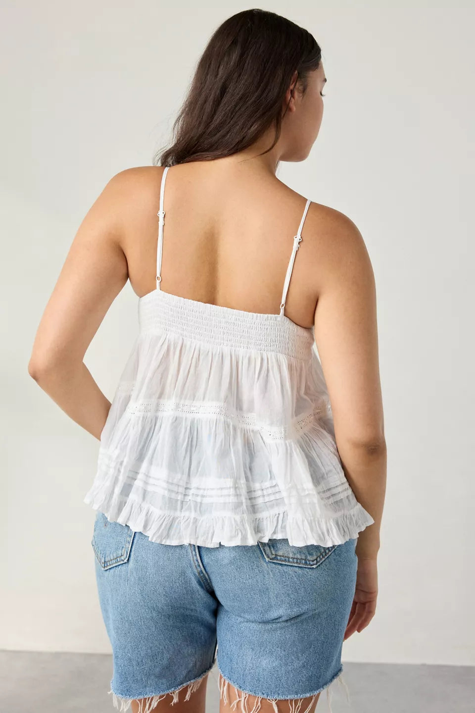 Women's Tara Embroidered Cotton Babydoll Cami