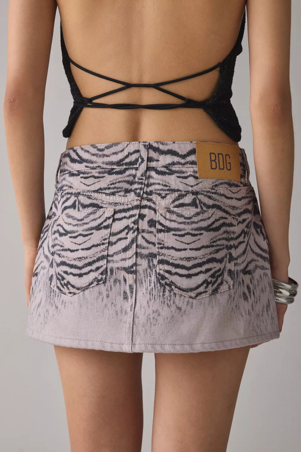 Women's Onna Denim Micro Mini Skirt