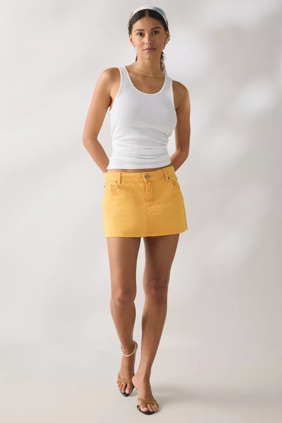 Women's Onna Denim Micro Mini Skirt