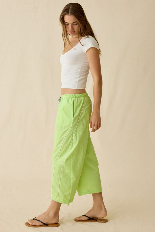 BDG Women's Fast Track Low-Rise Cropped Nylon Pants