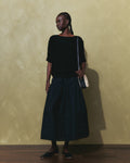 Quince Women's 100% Organic Cotton Poplin Pintuck Maxi Skirt