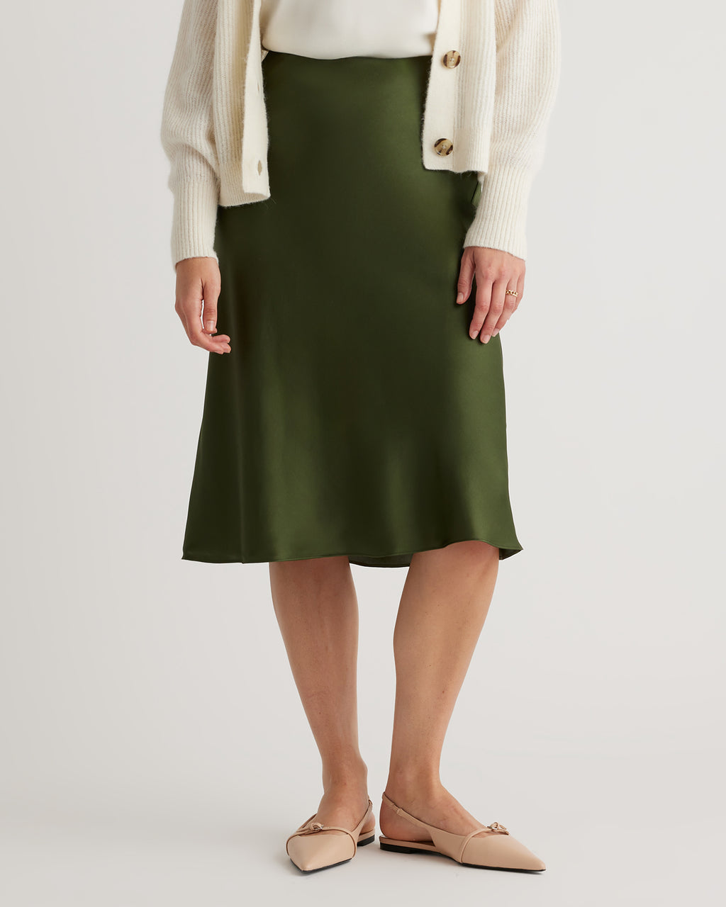 Quince Women's 100% Washable Silk Skirt