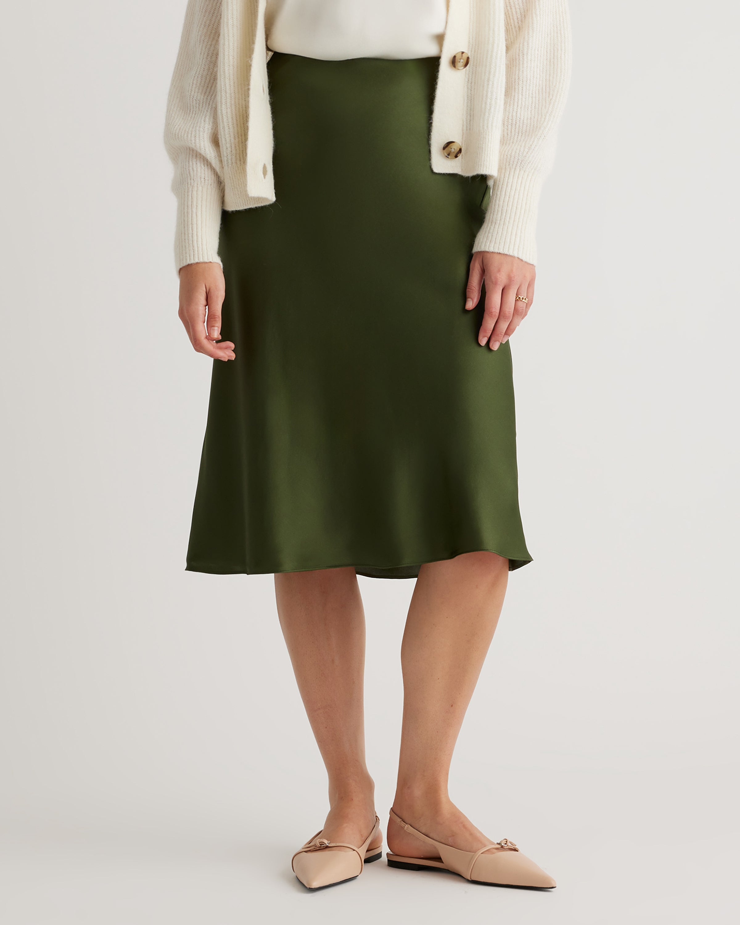 Quince Women's 100% Washable Silk Skirt