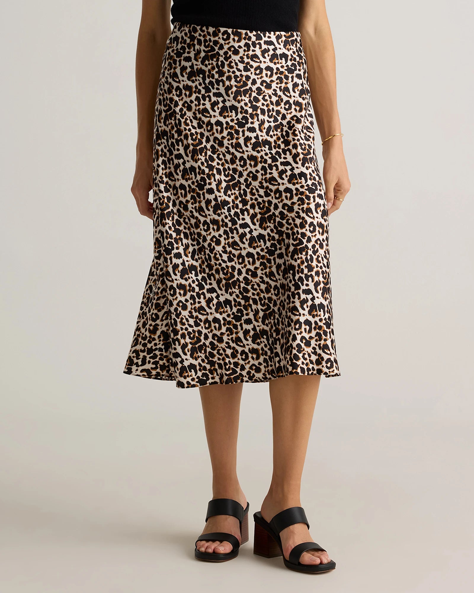 Quince Women's 100% Washable Silk Midi Skirt