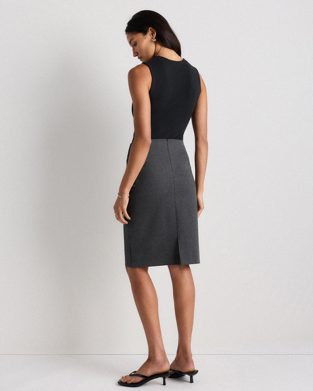 Quince Women's Ultra-Stretch Ponte Pencil Skirt
